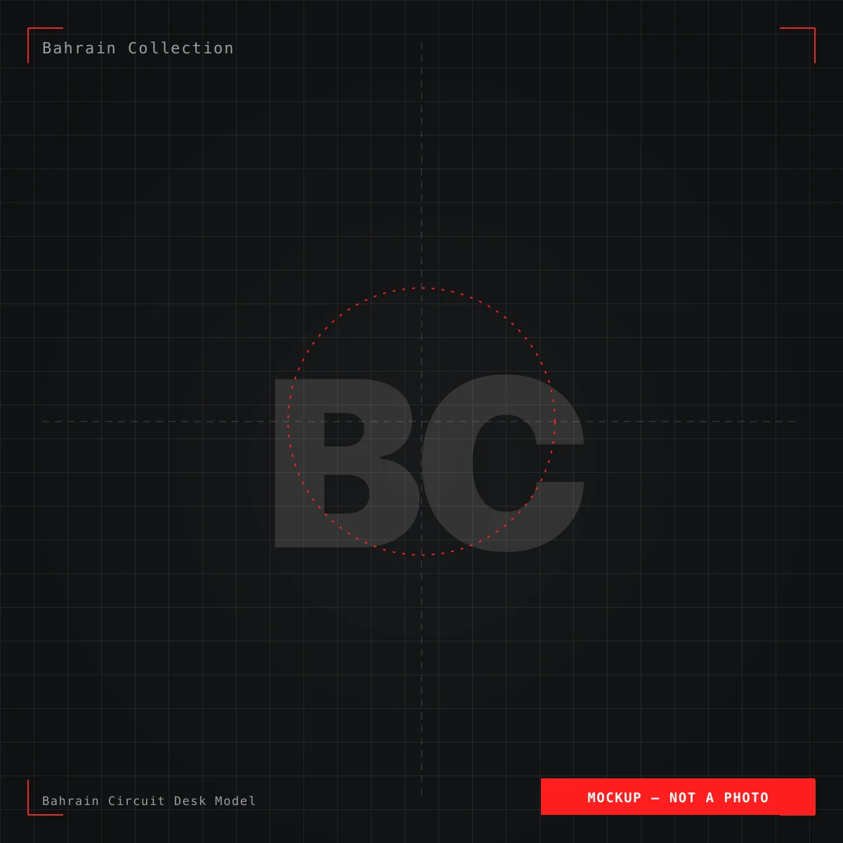 Bahrain Circuit Desk Model — placeholder product illustration