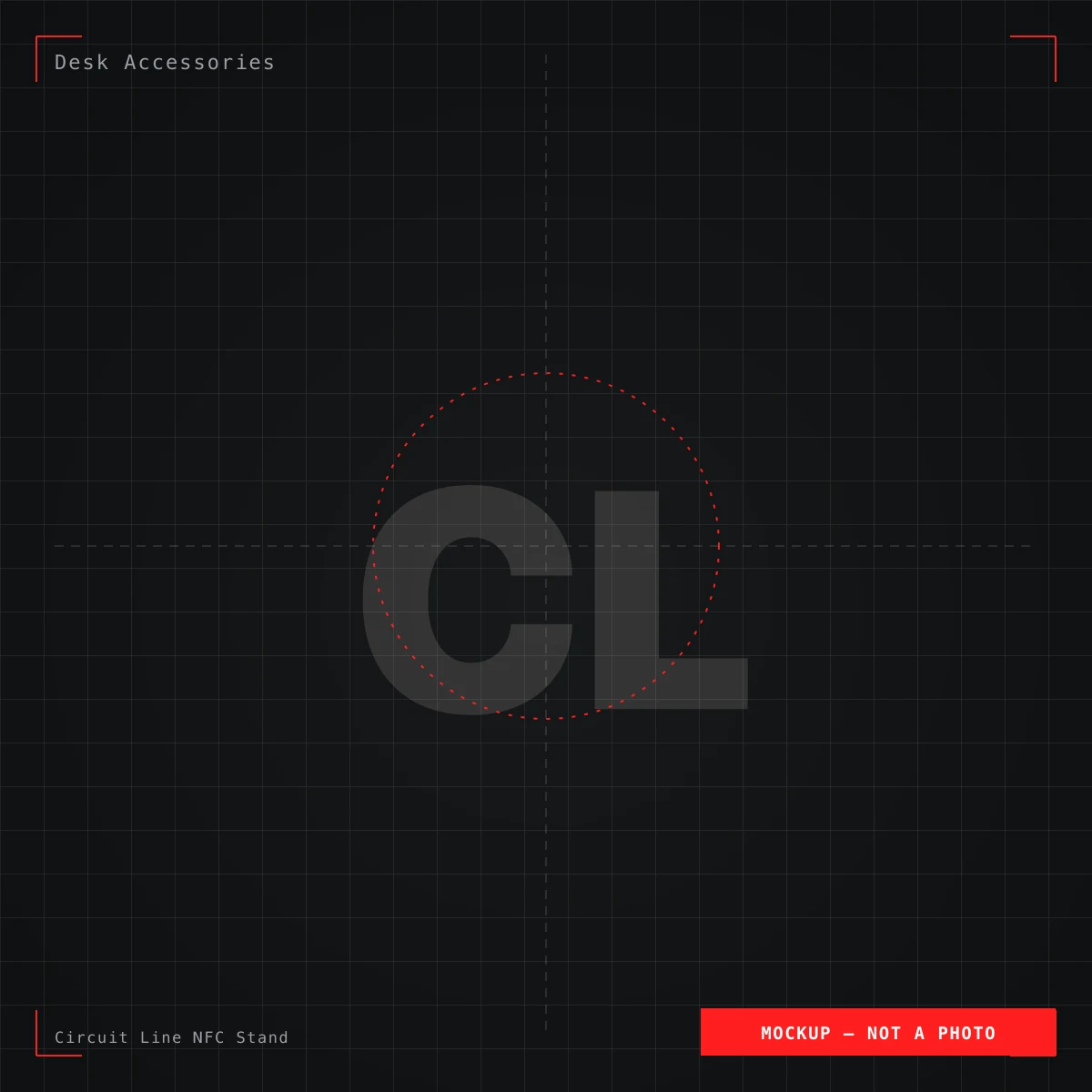 Circuit Line NFC Stand — placeholder product illustration