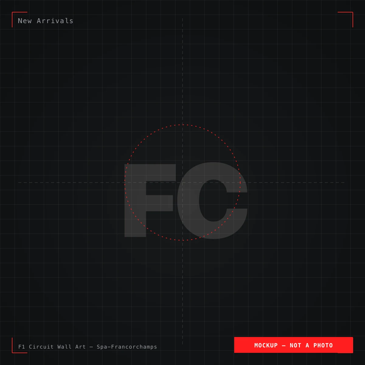 F1 Circuit Wall Art, Spa-Francorchamps — placeholder product illustration